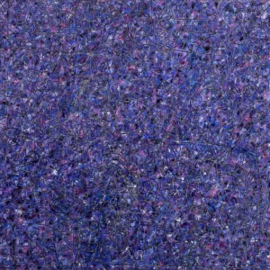 Cómplices, pintura abstracta de María Sandoval en óleo sobre tela con textura densa y composición cromática.