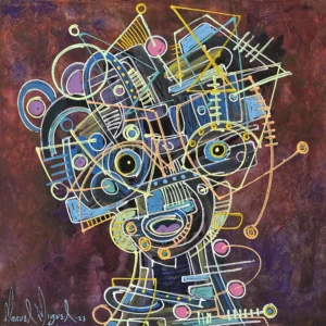 De la serie: Expresiones lineales – Pintura de Manuel Miguel