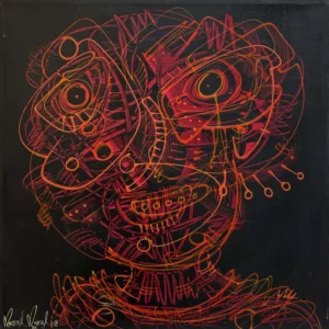 Gestos nocturnos – Pintura de Manuel Miguel