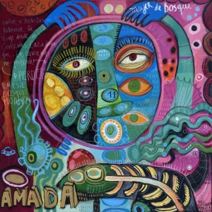Amada mujer del bosque