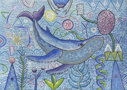 Ballena jugando