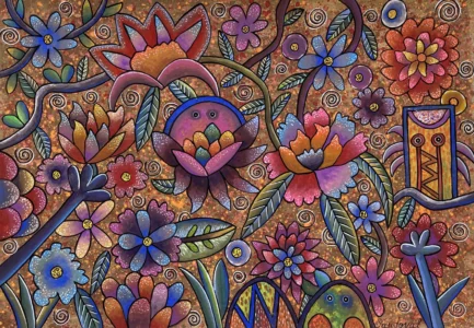 Entre flores