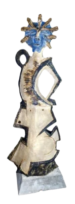 El guardián rostro azul