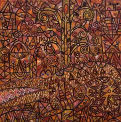 Árbol con cocodrilo