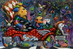 EL rey de paso en cochecito con amigos