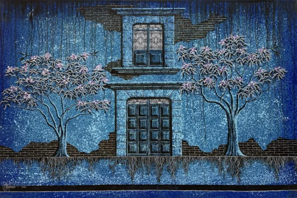 Esperanza del encierro VII · Cruz Alejandro · Óleo sobre tela · 120 x 180 cm · 2025 Pintura de Cruz Alejandro titulada Esperanza del encierro VII, óleo sobre tela, 120 x 180 cm, 2025.