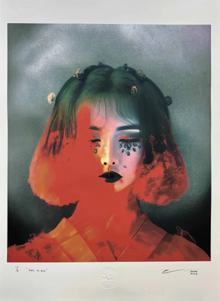 Girl in red